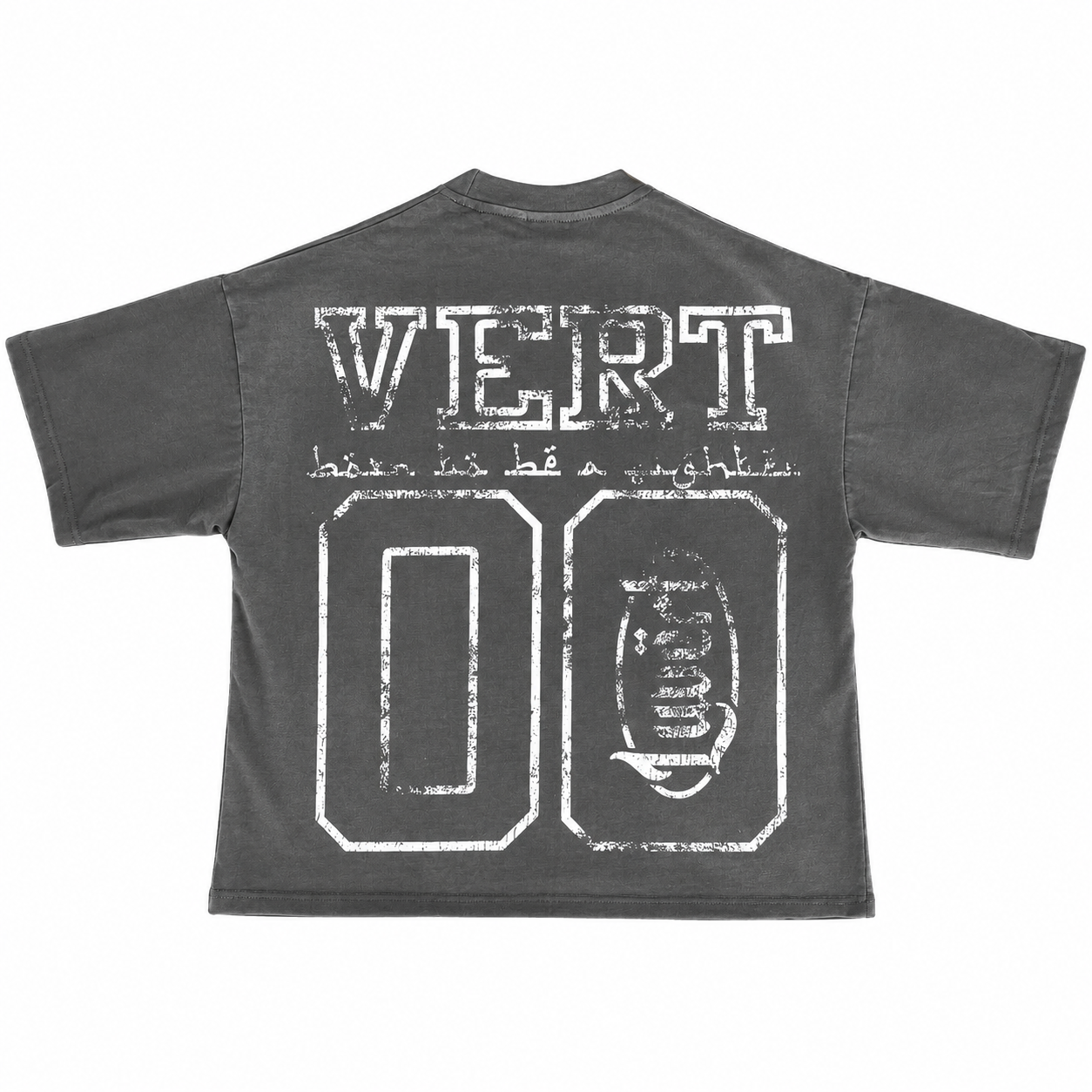 “Ash” Vert Tears Box Tee