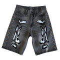 “BONES” Denim Shorts