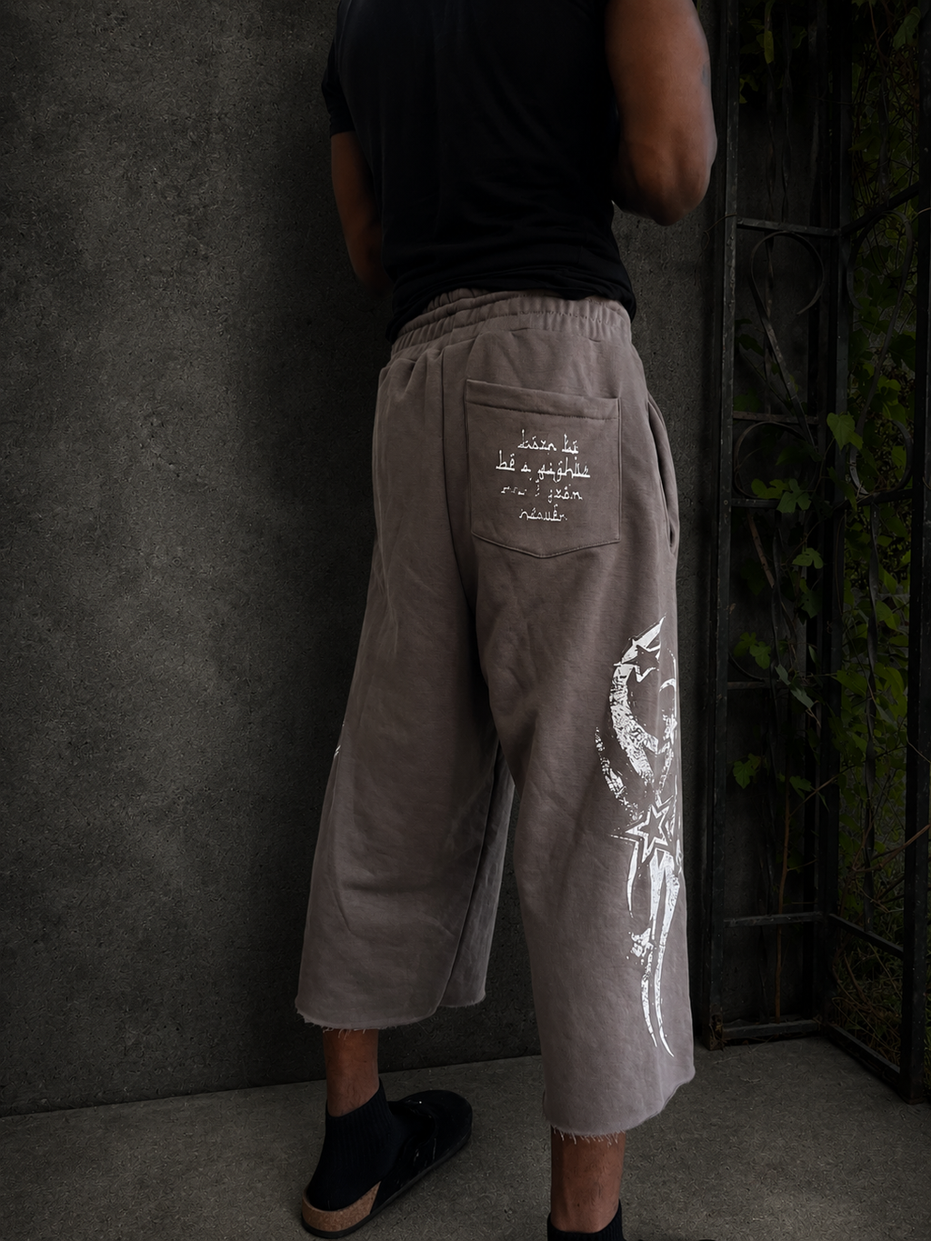 “Ash” Vert Tears Long Shorts