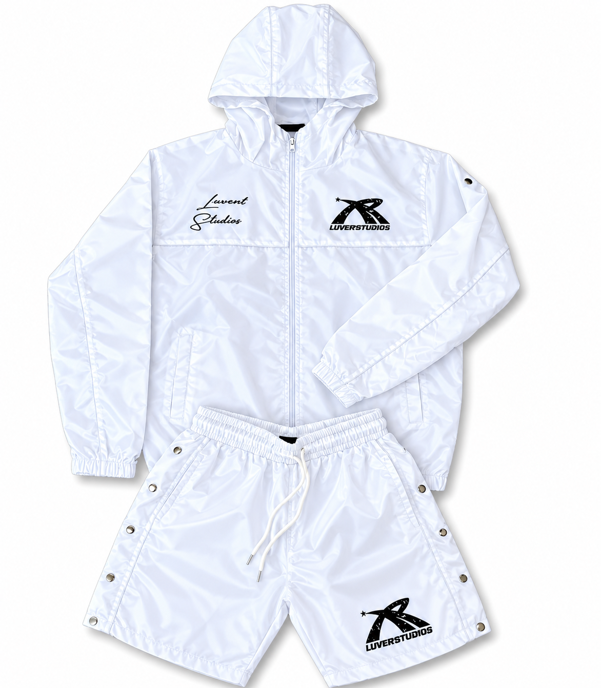 WHITE “Alternate” Windbreaker Set