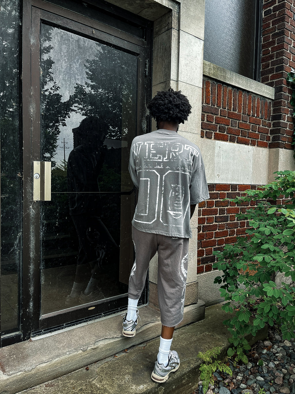 “Ash” Vert Tears Box Tee