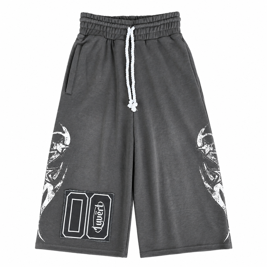 “Ash” Vert Tears Long Shorts