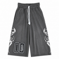 “Ash” Vert Tears Long Shorts
