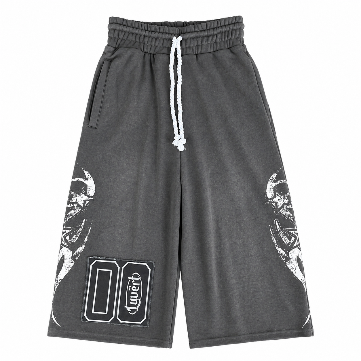 “Ash” Vert Tears Long Shorts