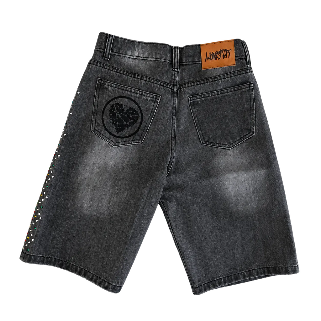 “BONES” Denim Shorts